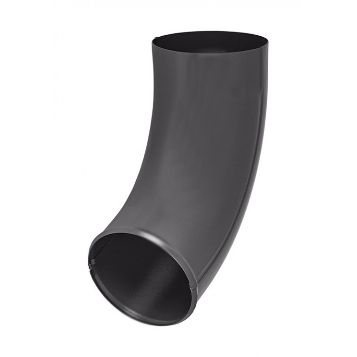 Отвод трубы PU Aquasystem Matt RAL 7024 серый 90/125
