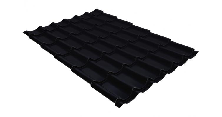 Металлочерепица Grand Line Kamea Satin 0,5 RAL 9005 черный - 1 кв. 2