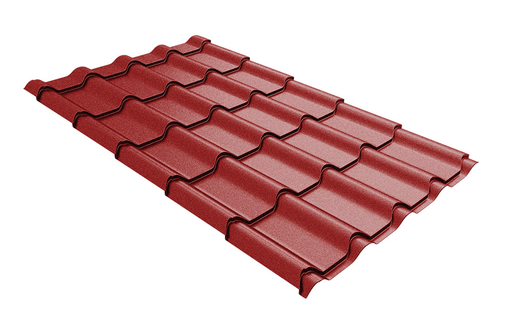 Металлочерепица Grand Line Kamea Rooftop Matt 0,5 RAL 3011 коричнево-красный - 1 кв. 2