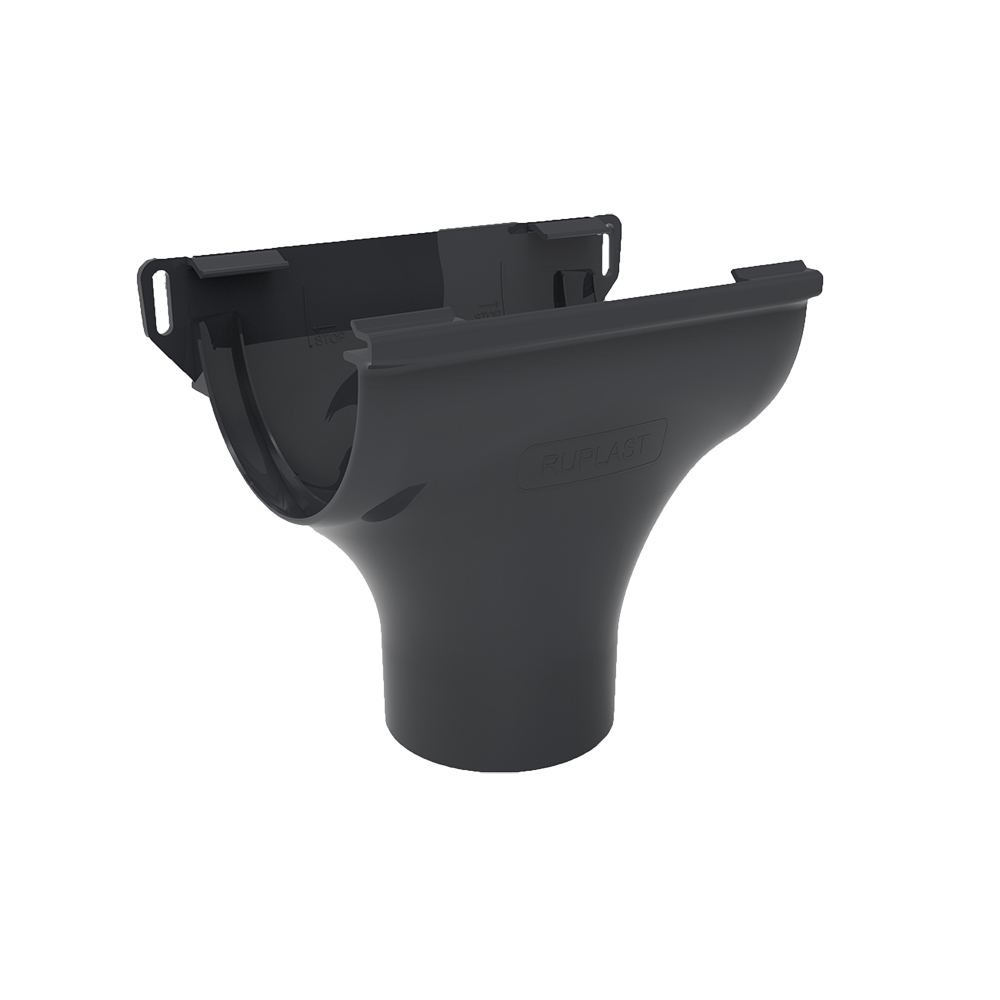 Воронка желоба RUPLAST (РУПЛАСТ) Графит RAL 7024