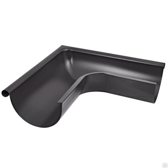 Угол желоба внешний 90 градусов PU Aquasystem RAL 7024 (серый) 90/125