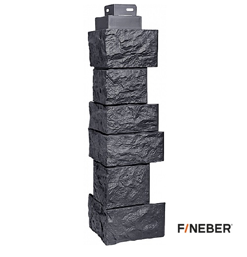 Угол наружный FineBer Камень дикий, асфальт