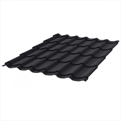 Металлочерепица Stynergy Garda PURRUS Матовый RAL 9005 0,5 сталь 1 кв.м