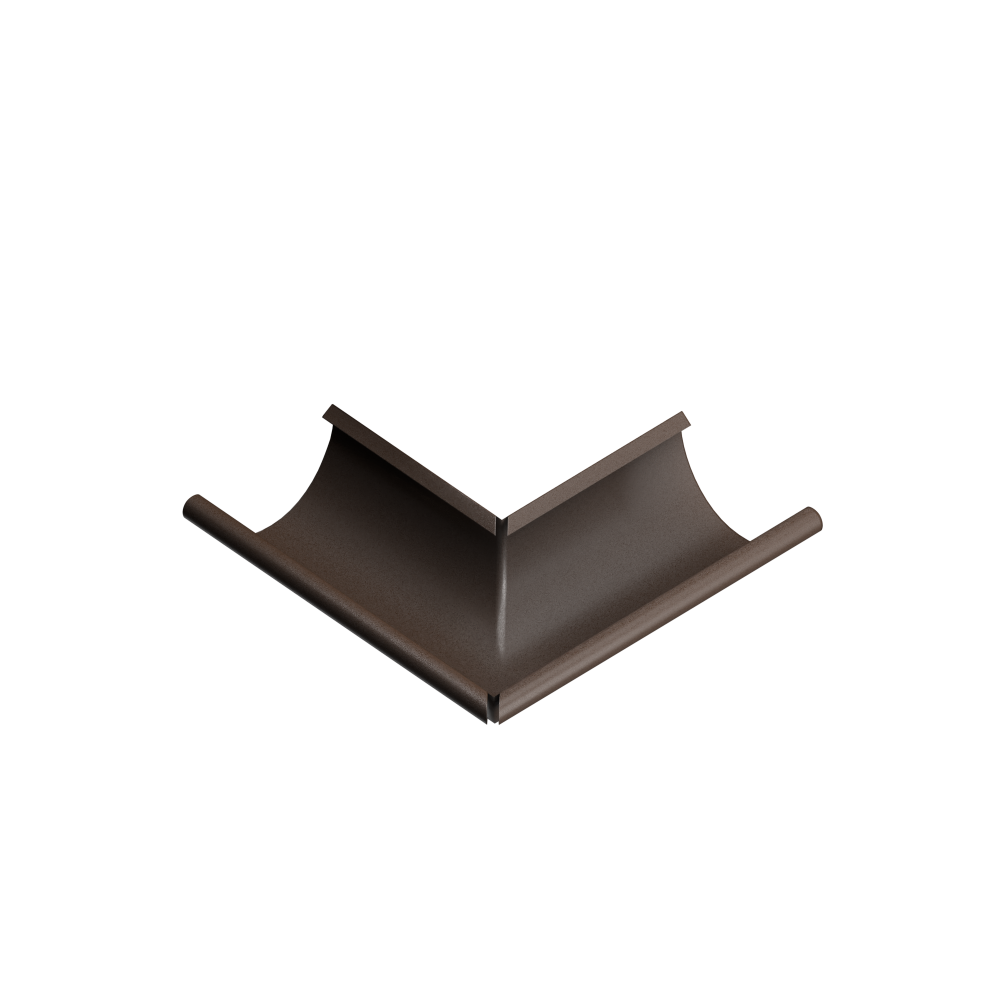 Угол желоба наружный D125 Foramina Freeze (FRZ_D-01-DarkBrown\DarkBrown-0.6)