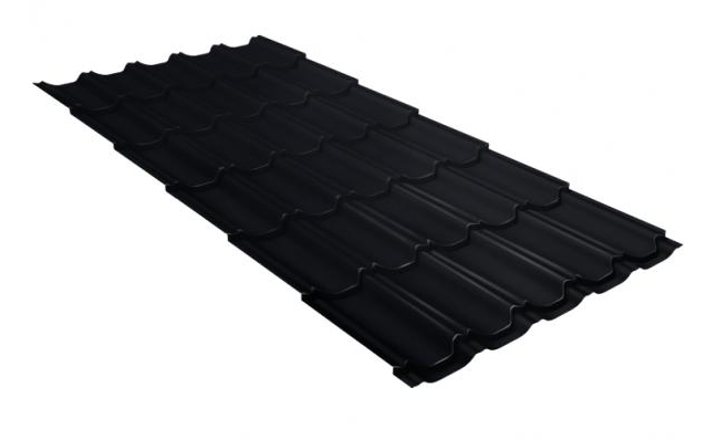 Профиль волновой Grand Line Квинта Плюс Drap 0.45 RAL 9005 черный