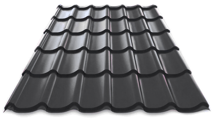 Металлочерепица Stynergy Corundum 50 полиэстер 0,5 сталь RAL 7024 - м2