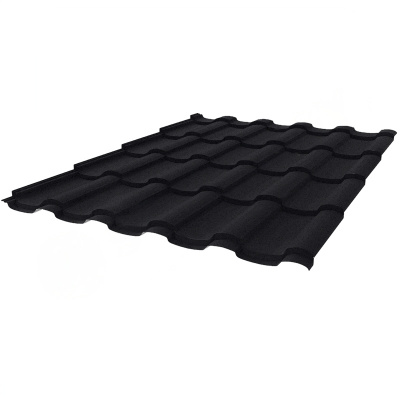 Металлочерепица Stynergy Stella Corundum50 RAL 9005 0,5 сталь 1 кв.м