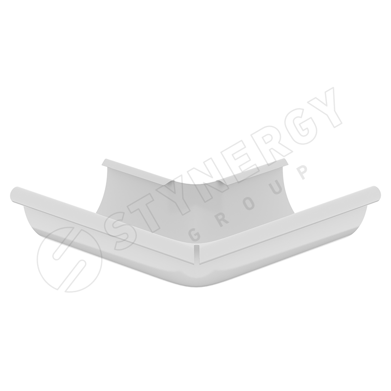 Угол желоба 90° внешний Stynergy ПРЕМИУМ PU 125/90 RAL 9003
