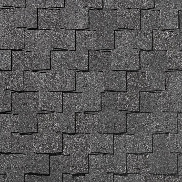 Гибкая черепица Quiet Tile Bohho Антрацитово-серый
