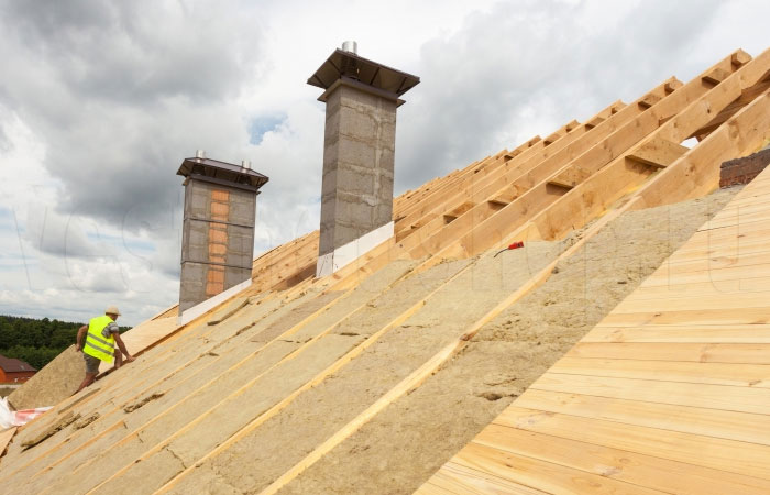 Утепление кровли минеральной ватой Утепление кровли минеральной ватой