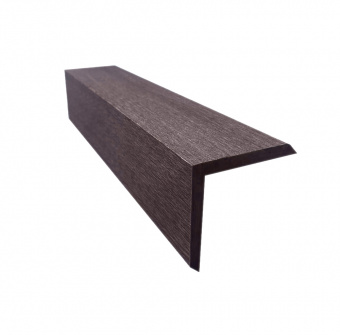 Уголок Unodeck Жженый Кедр (графит) 50х50 3.0м