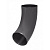Отвод трубы PU Aquasystem Matt RAL 7024 серый 90/125