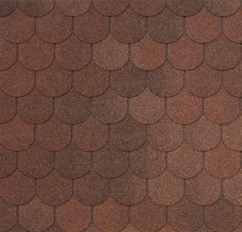Мягкая кровля Tegola АСИЗИ Терракота (ASSISI Terracotta 420) (1 кв.м.)