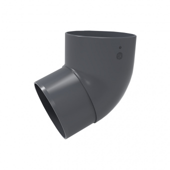 Колено трубы 67 гр. RUPLAST (РУПЛАСТ) Графит RAL 7024