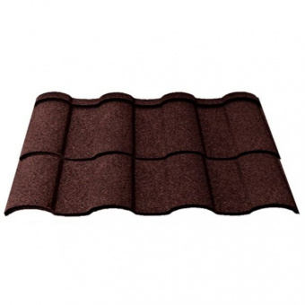 Композитная черепица GREEN GROWTH Roman Tile red_black