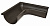 Угол желоба внешний 90 градусов PU Aquasystem Matt RR 32 (темно- коричневый) 90/125