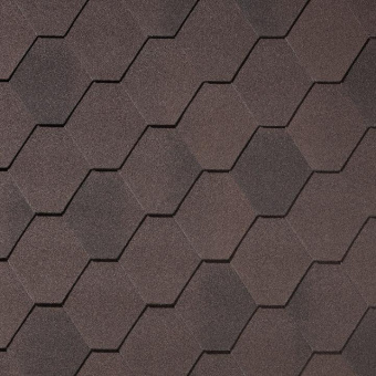 Гибкая черепица Quiet Tile Rombica Коричневый