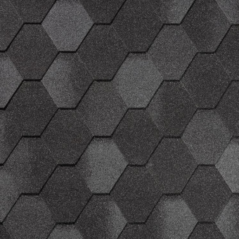 Гибкая черепица Quiet Tile Rombica Базальтово-серый
