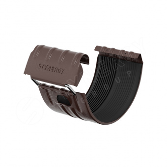 Соединитель желоба Stynergy ПРЕМИУМ PU 125/90 RAL 8017