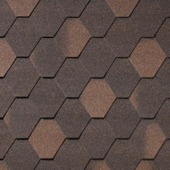 Гибкая черепица Quiet Tile Rombica Медь