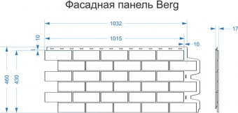 Фасадная панель Docke Берг (Berg) Кирпичный