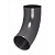 Отвод трубы PU Aquasystem RAL 7024 (серый) 90/125