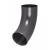 Отвод трубы PU Aquasystem RAL 7024 (серый) 90/125