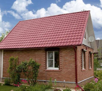 Труба круглая Grand Line, 90 мм, 3 м, RAL 3005 вишня