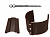 Кронштейн трубы (на кирпич) Grand Line, 90 мм, RAL 8017 коричневый