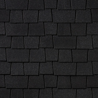 Гибкая черепица Quiet Tile Timber Чёрное дерево