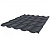 Металлочерепица Stynergy Stella Rooftop Бархат RAL 7024 0,5 сталь 1 кв.м