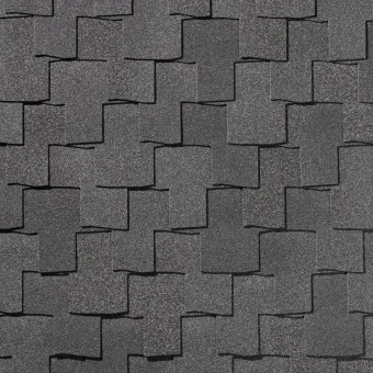 Гибкая черепица Quiet Tile Bohho Антрацитово-серый
